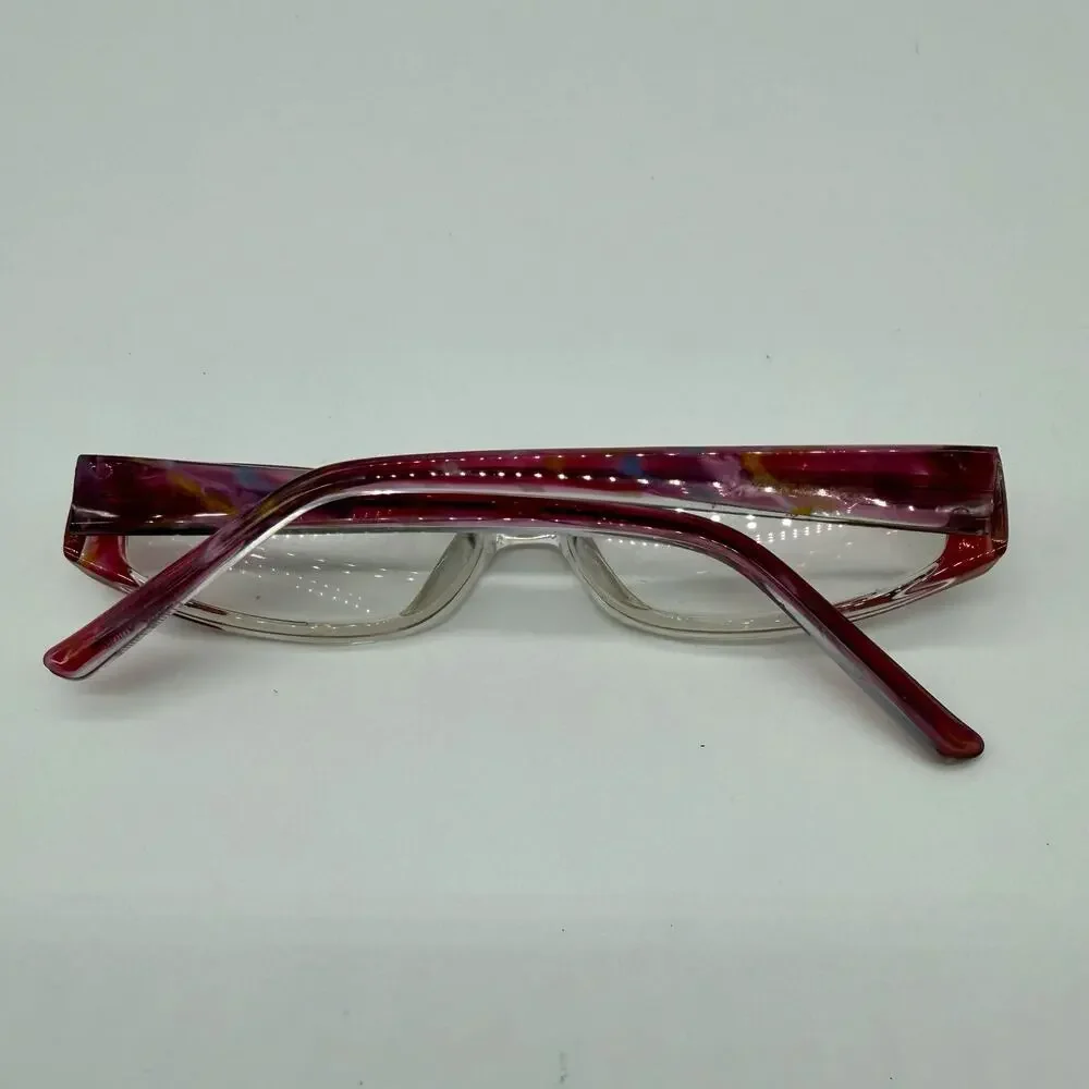 Modern Twilight Rose Eyeglasses Plastic Full Frames Only Pink Clear 51-18-135